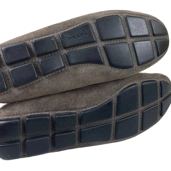 Prada Suede Bow Loafer Shoes 37 | US 7 - Picture 6 of 10